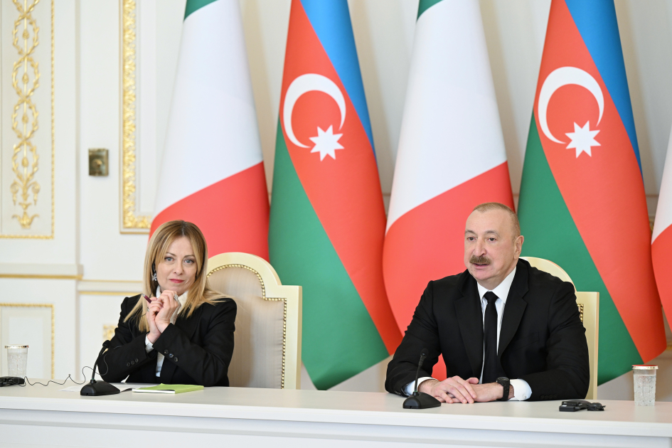 Prezident İlham Əliyev və İtaliya Nazirlər Şurasının sədri mətbuata bəyanatlarla çıxış ediblər - FOTO - YENİLƏNİB - 2 