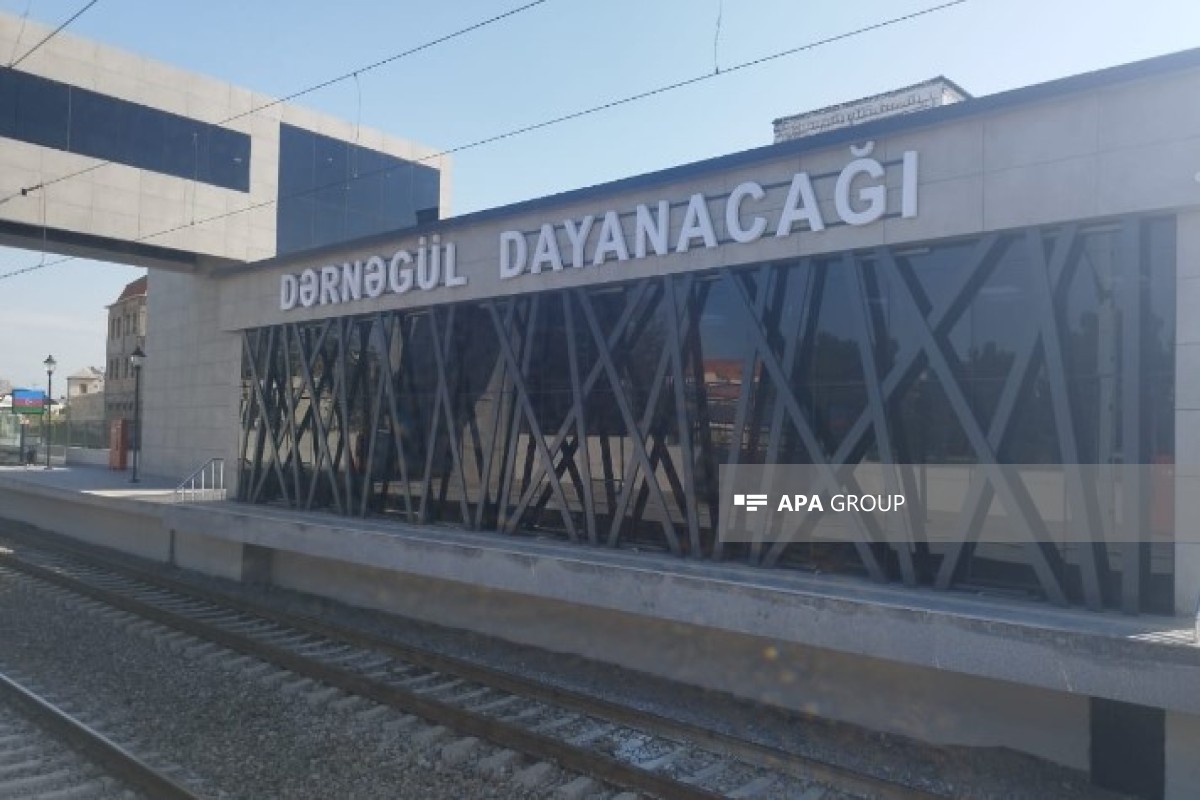 Dərnəgül dəmir yolu dayanacağı sərnişinlərin istifadəsinə verilib