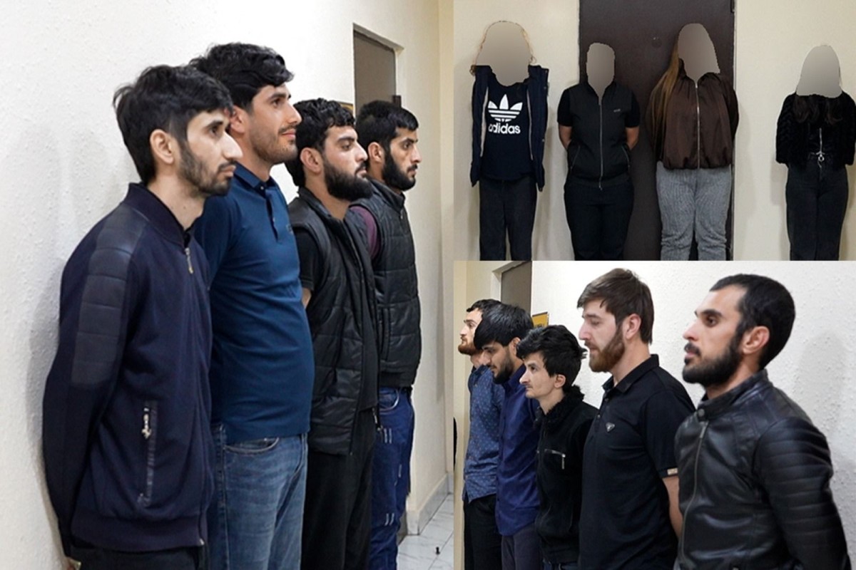 Polis Masazırda 13 nəfəri saxladı - VİDEO