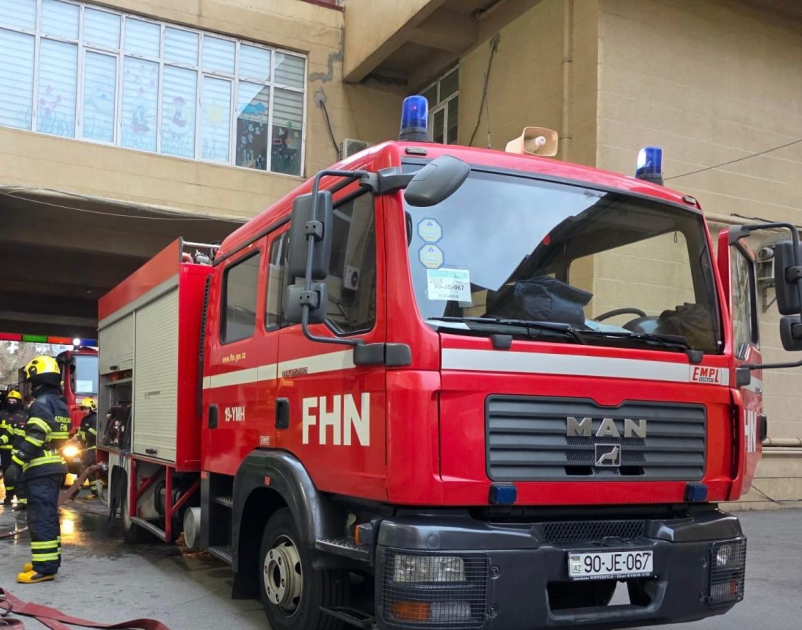 Bakıda mənzildə yanğın olub