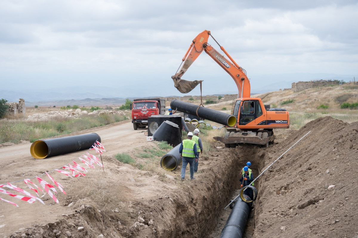 Füzulinin bu kəndində su təchizatı və tullantı su infrastrukturunun qurulmasına başlanılır