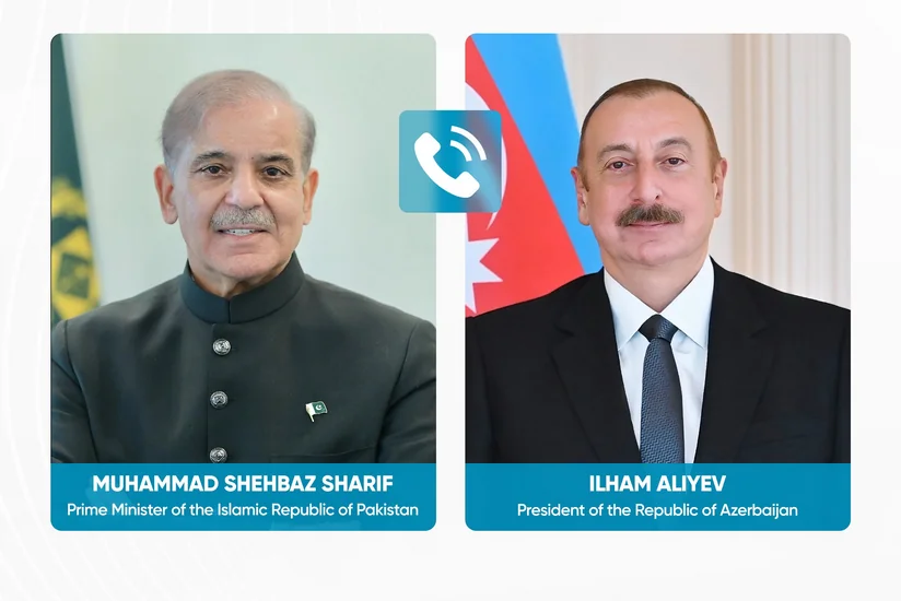 Prezident İlham Əliyev və Şahbaz Şərif arasında telefon danışığı olub