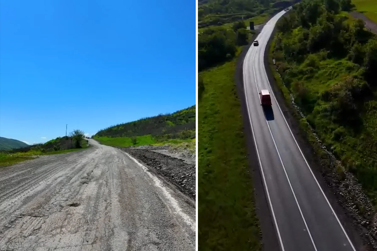 Muğanlı–İsmayıllı avtomobil yolunun bir hissəsi təmir olunub