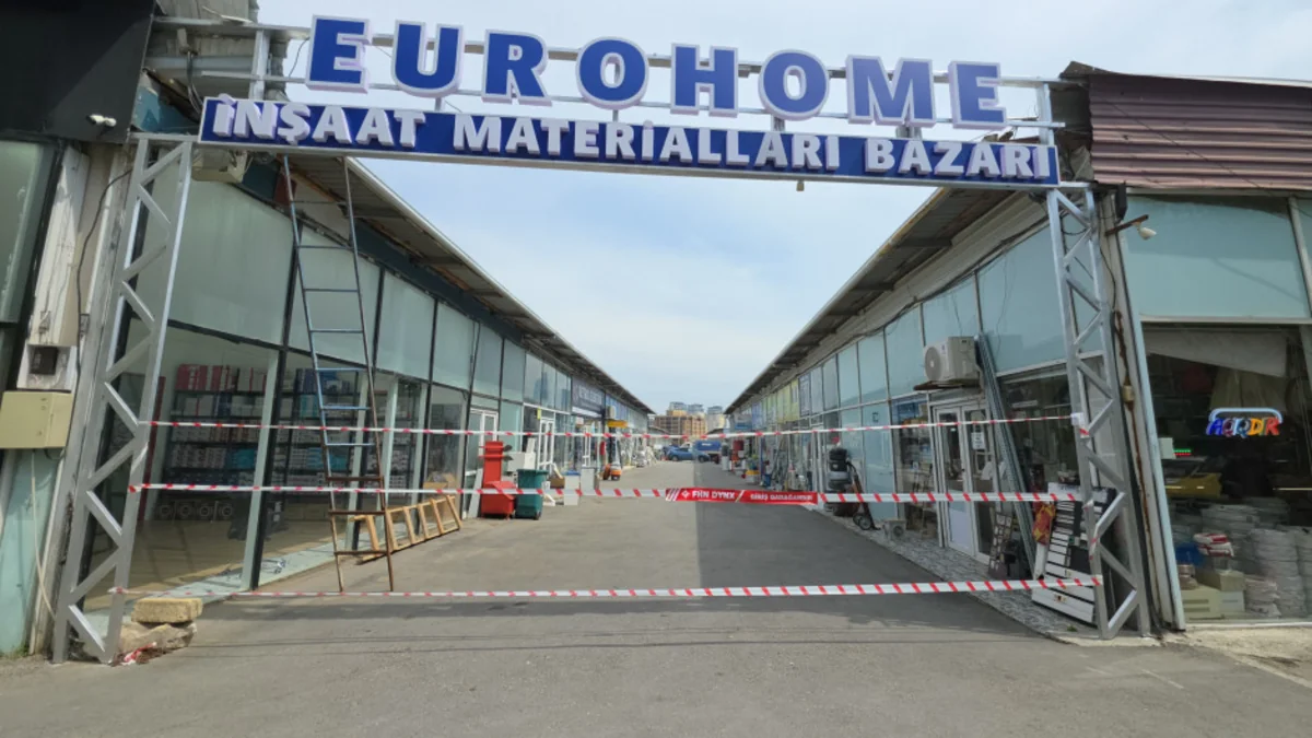 "Eurohome" tikinti materiallarının satışı bazarınının fəaliyyəti dayandırılıb - FOTO - VİDEO