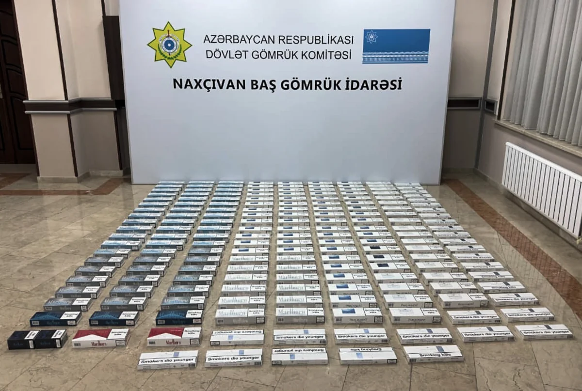 Naxçıvanda külli miqdarda nişanlanmamış siqaretlər aşkar edilib