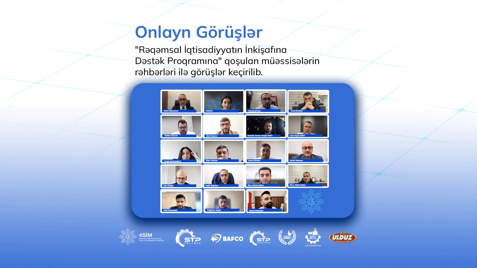 “Rəqəmsal İqtisadiyyatın İnkişafına Dəstək Proqramı” çərçivəsində yol xəritələrinin icrası üzrə görüşlərin birinci mərhələsi başa çatıb