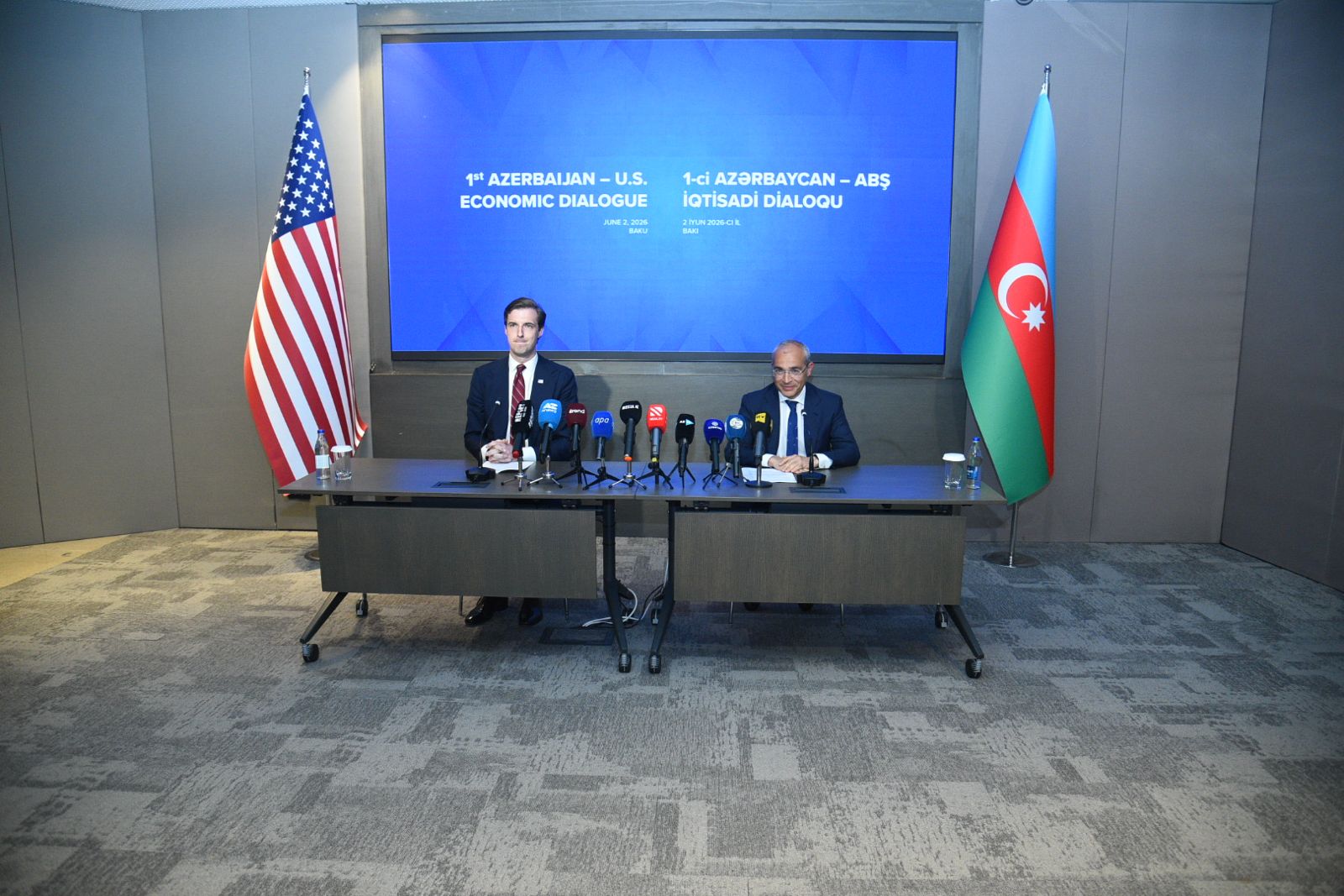 Bakıda birinci Azərbaycan-ABŞ İqtisadi Dialoqu keçirilib, protokol imzalanıb