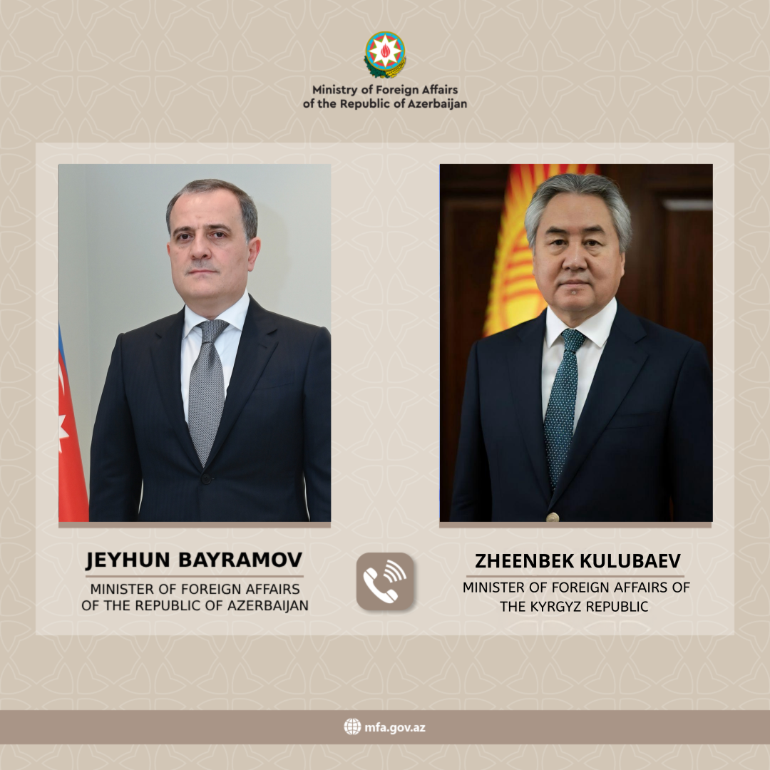 Ceyhun Bayramov qırğızıstanlı həmkarını təbrik edib