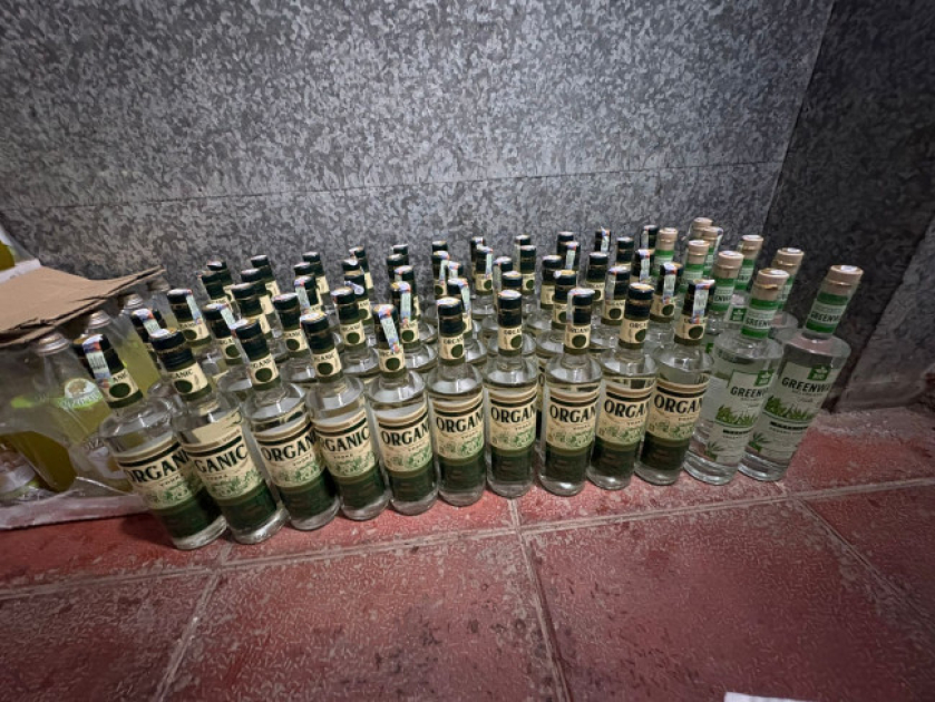 “Qızılağac” şadlıq sarayında saxta alkoqollu içkilər aşkarlanıb - FOTO - Foto 3