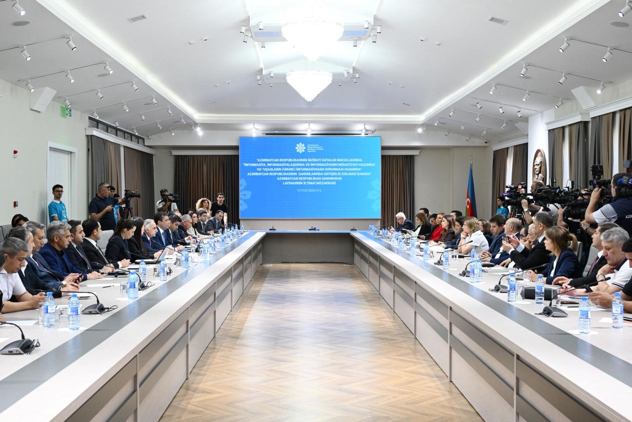  MEDİA yeni qanun layihəsinin ictimai müzakirəsini təşkil edib - FOTO - YENİLƏNİB 