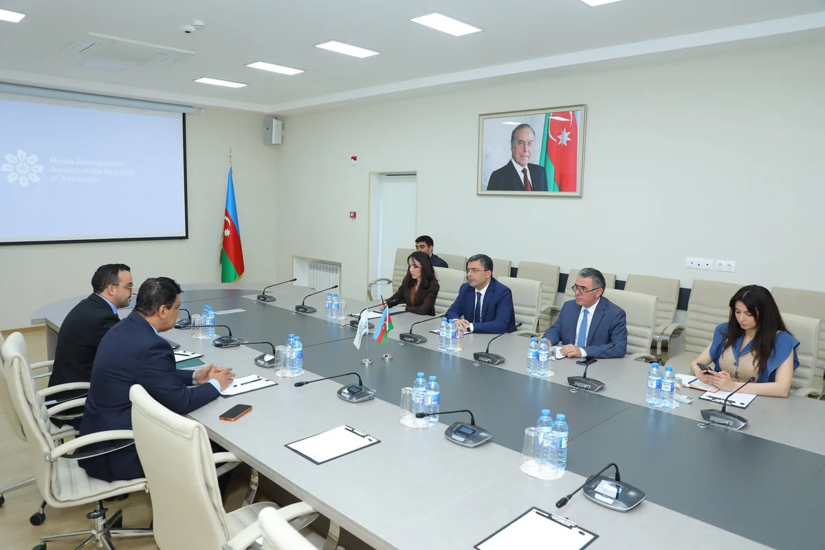 MEDİA-da İsƏT-in Xəbər Agentlikləri Birliyinin baş direktoru ilə ikitərəfli görüş keçirilib - FOTO - Foto 5