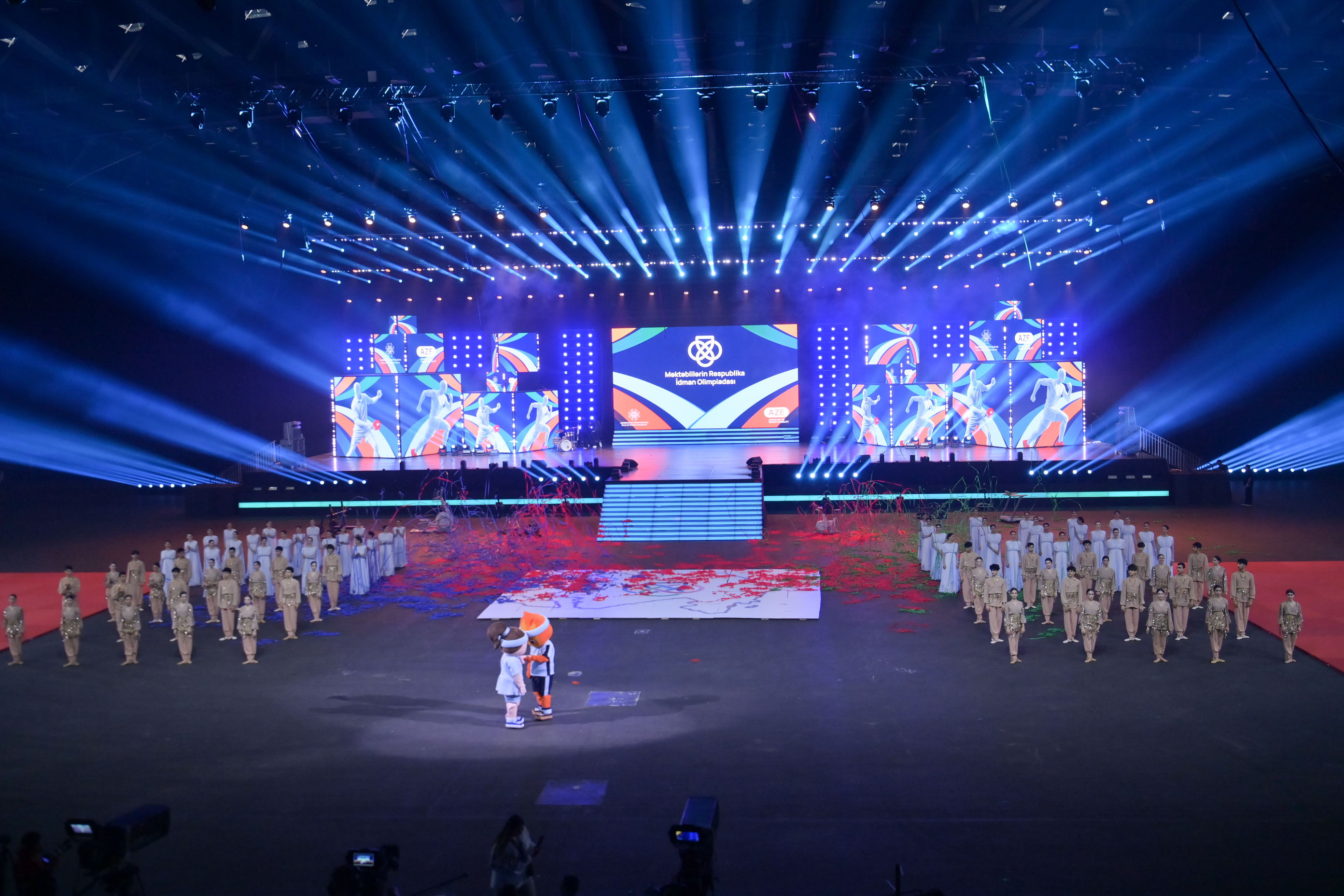 Məktəblilərin Respublika İdman Olimpiadasının açılış mərasimi keçirilib - FOTO