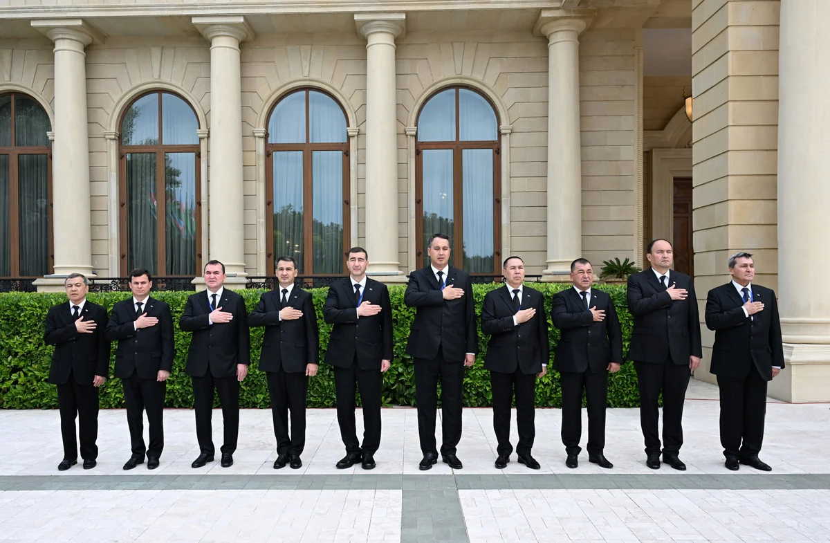 Sərdar Berdiməhəmmədovun Bakıda rəsmi qarşılanma mərasimi olub - Foto 7