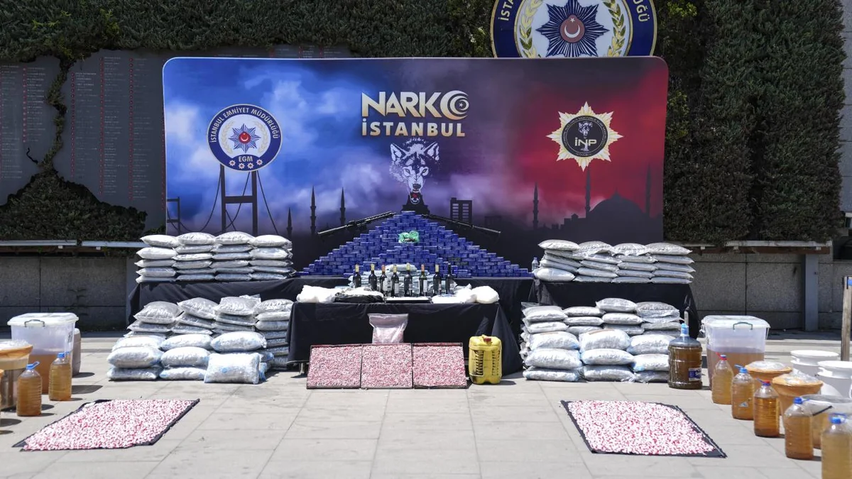 Türkiyədə 1 tondan çox narkotik vasitə aşkarlandı