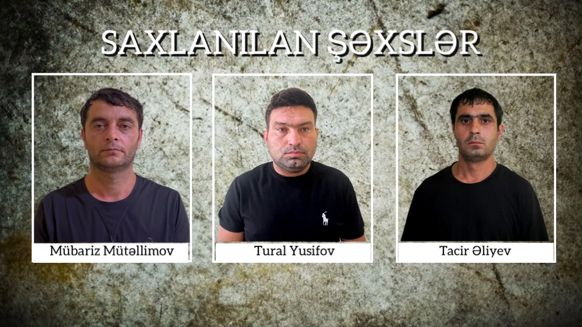 Şirvanda 34 min manatlıq naqil oğurlayan üç nəfər saxlanılıb
