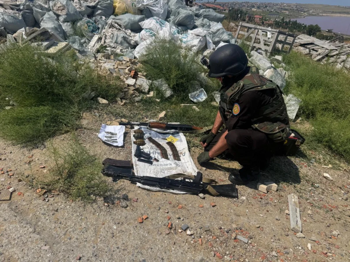 Abşeronda xeyli sayda silah-sursat aşkarlanıb