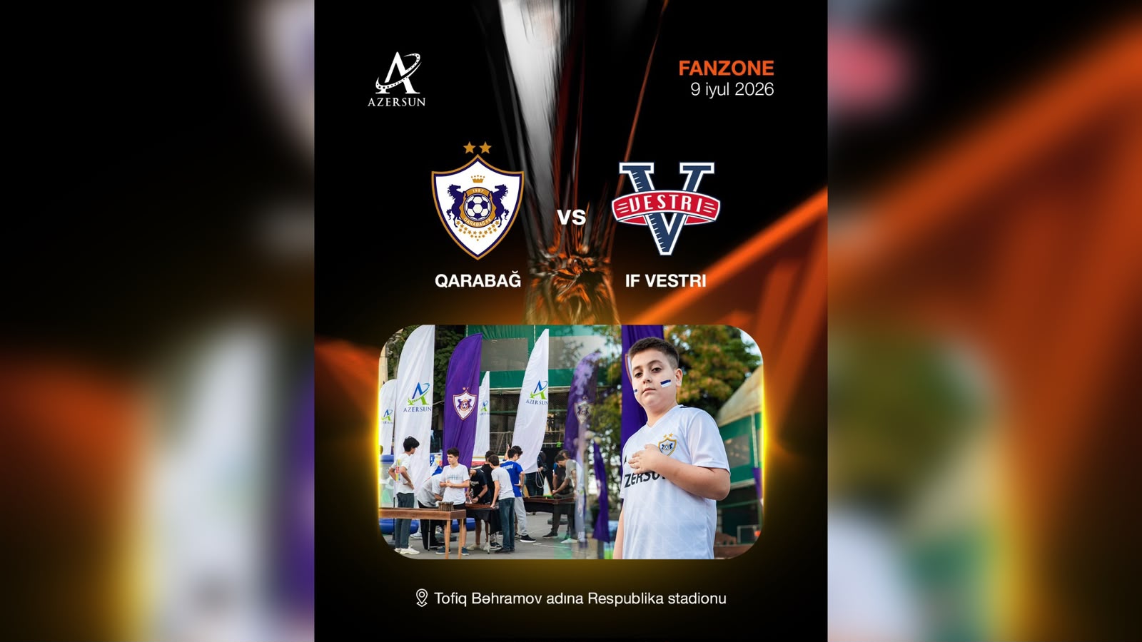“Qarabağ”- “Vestri” oyunundan əvvəl fan zona təşkil olunacaq