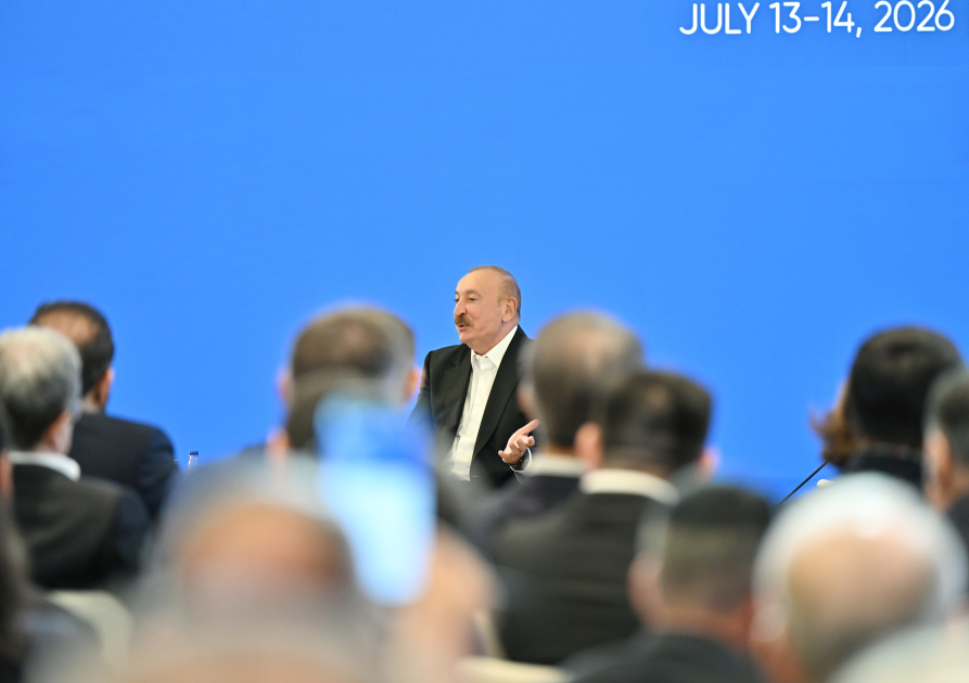 Prezident İlham Əliyev IV Şuşa Qlobal Media Forumunun açılışında iştirak edib - YENİLƏNİB - 2 - Foto 9