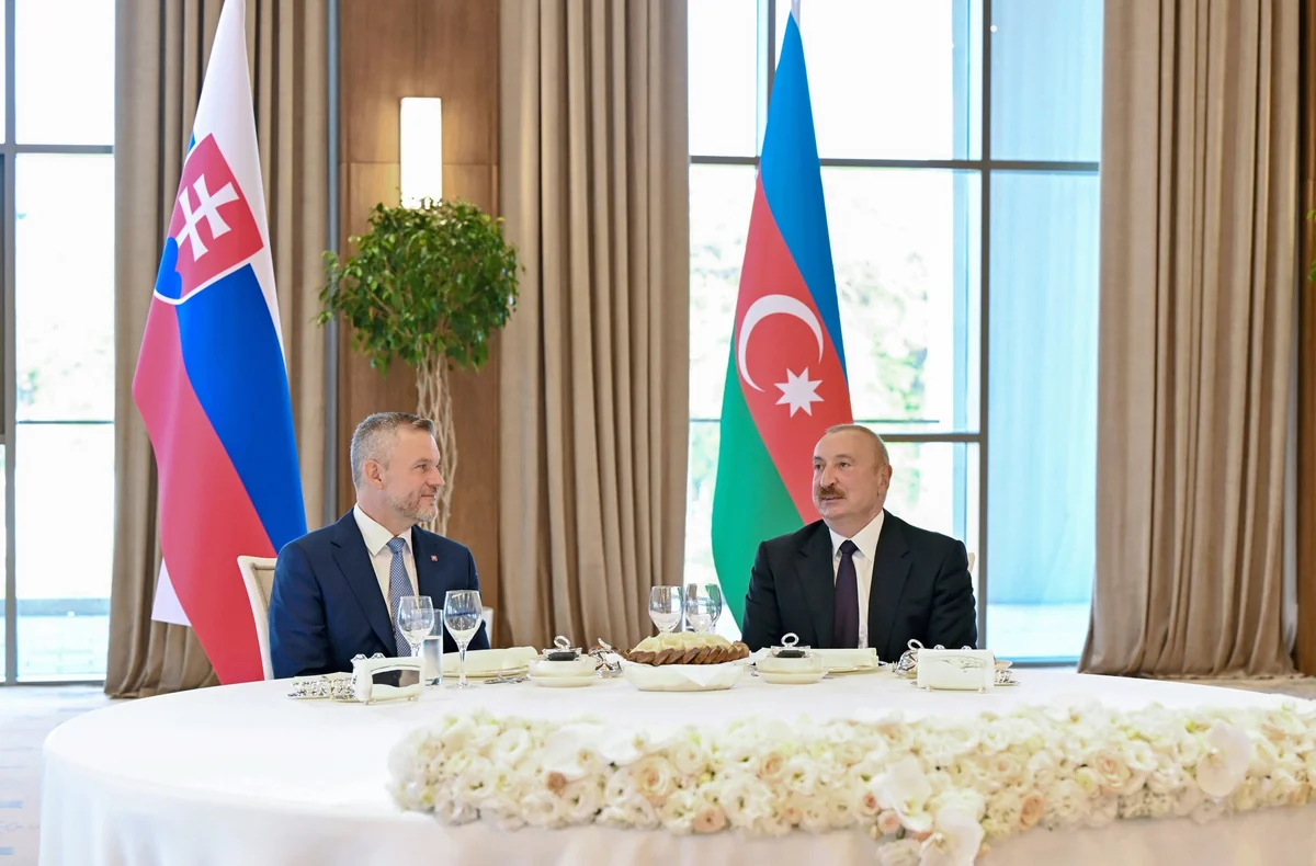 Prezident İlham Əliyevin adından Xankəndidə Slovakiya Prezidentinin şərəfinə rəsmi nahar verilib