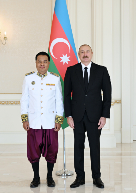 Prezident Kambocanın yeni səfirinin etimadnaməsini qəbul edib - Foto 3