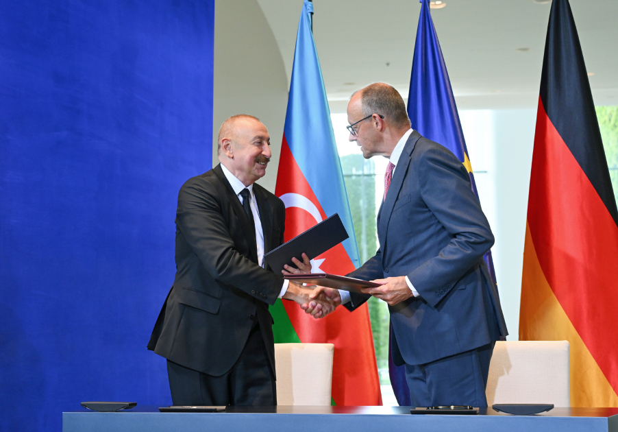 Berlində Azərbaycan-Almaniya sənədləri imzalanıb - Foto 3