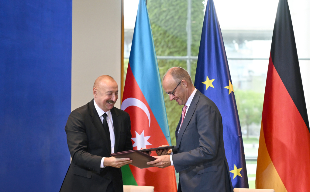 Berlində Azərbaycan-Almaniya sənədləri imzalanıb - Foto 4