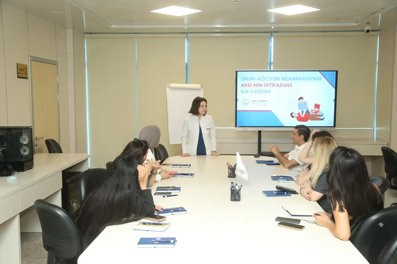 Media nümayəndələri üçün ilk yardım üzrə simulyasiya təlimləri keçirilib