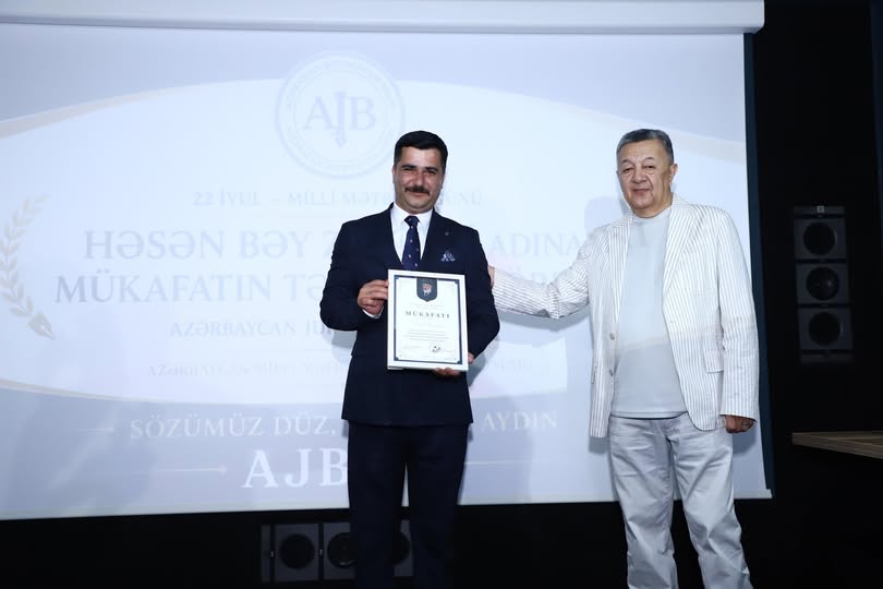 Nicat Abdullayev Həsən bəy Zərdabi adına mükafata layiq görüldü