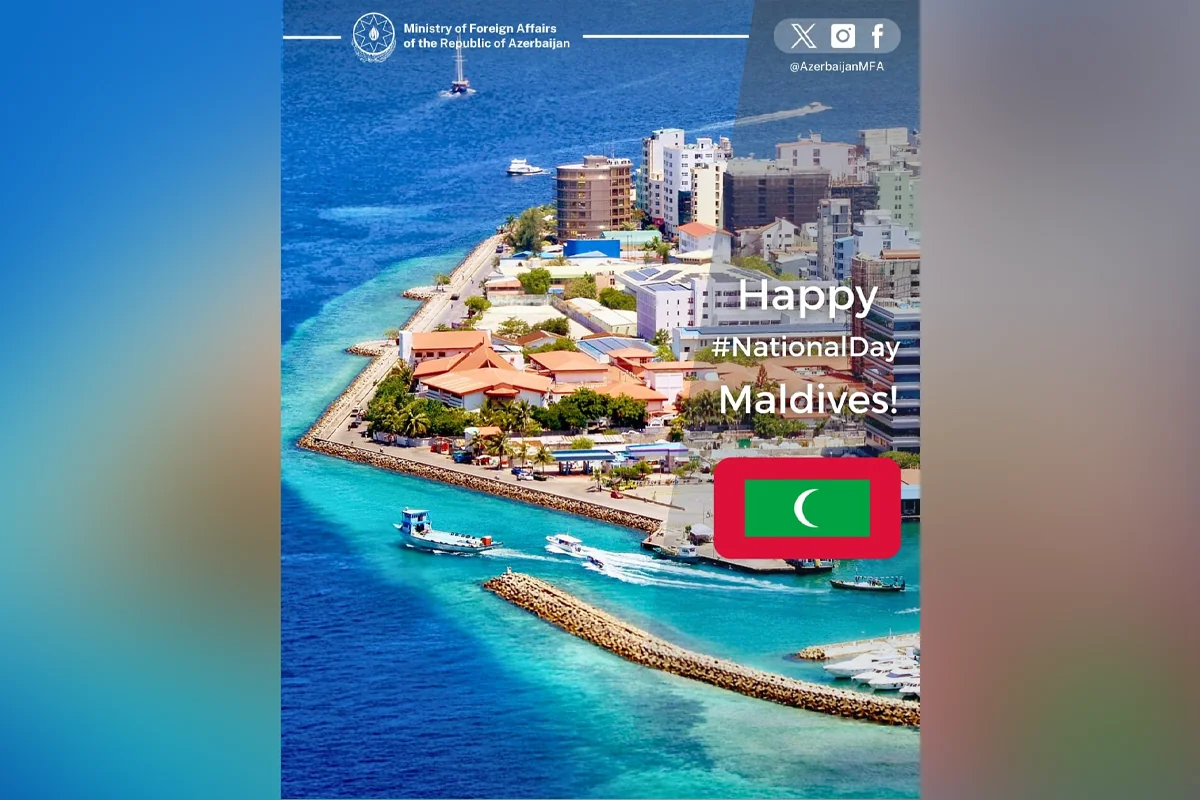 Azərbaycan XİN Maldivi Müstəqillik Günü münasibətilə təbrik edib