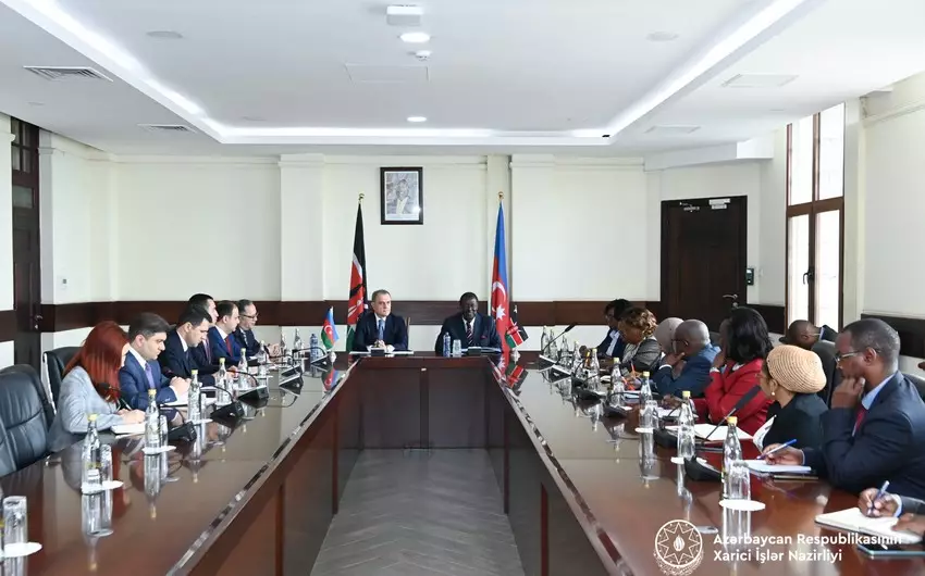 Azərbaycan və Keniya XİN başçılarının geniş tərkibdə görüşü olub - FOTO