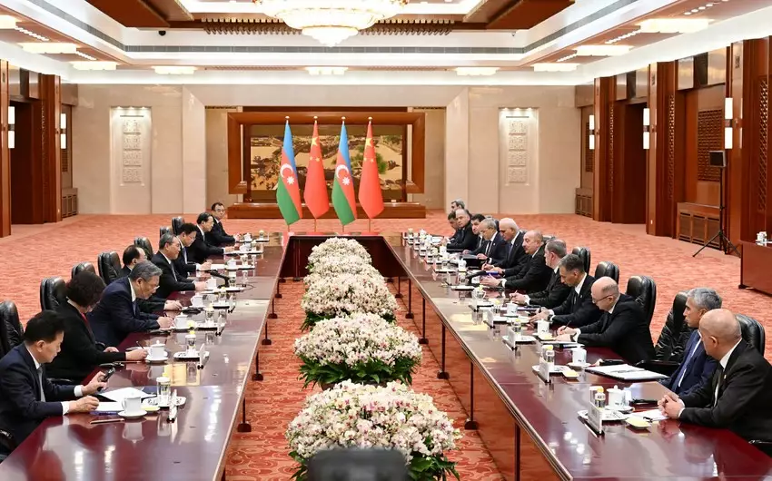 İlham Əliyev Çinin Baş naziri ilə görüşüb - YENİLƏNİB- FOTO