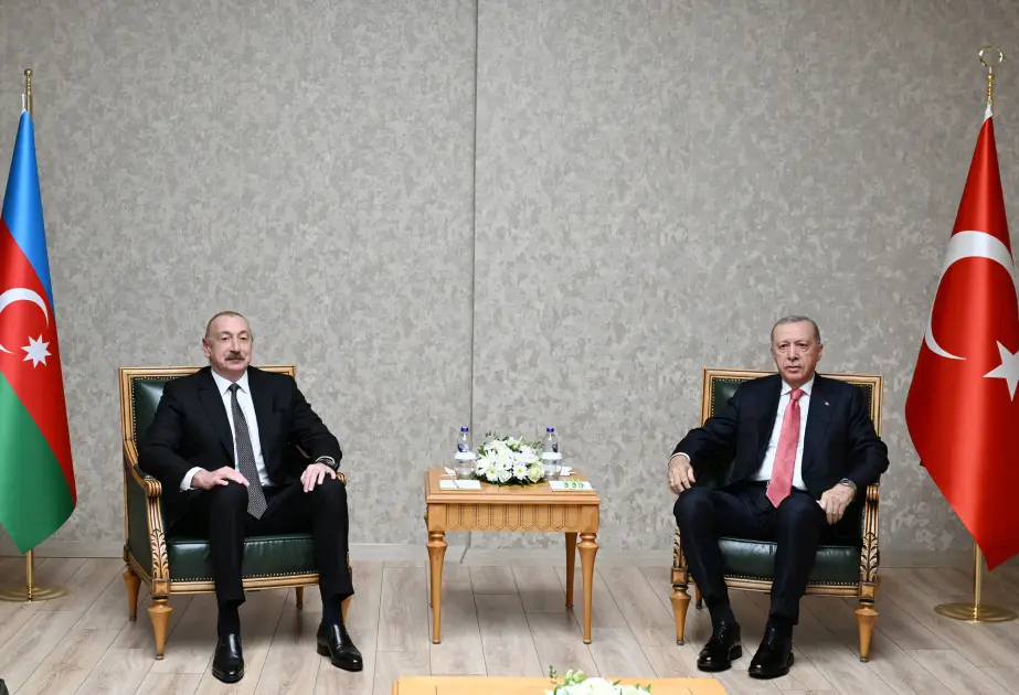 Kahramanmaraşda İlham Əliyevin Rəcəb Tayyib Ərdoğanla görüşü olub
