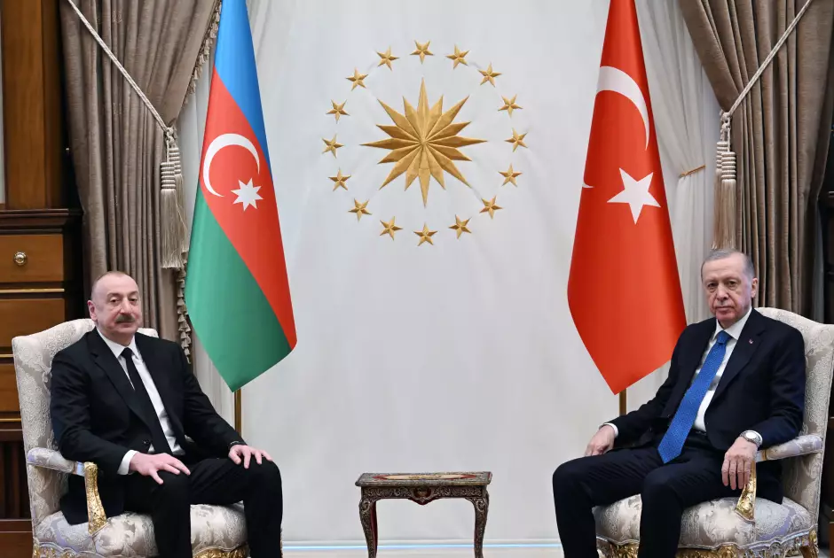 Azərbaycan Prezidenti İlham Əliyevin Türkiyə Prezidenti Rəcəb Tayyib Ərdoğan ilə təkbətək görüşü olub