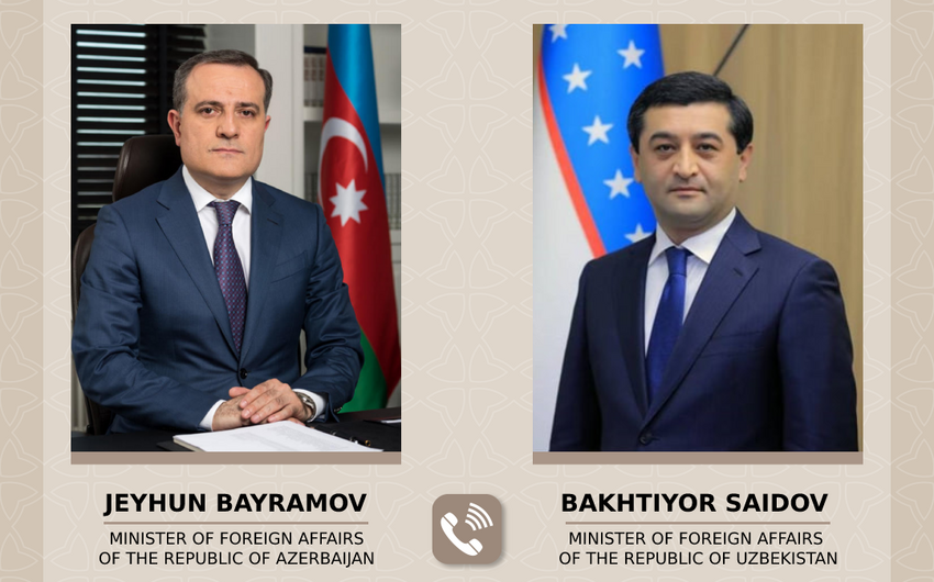 Ceyhun Bayramov özbəkistanlı həmkarı ilə danışıb