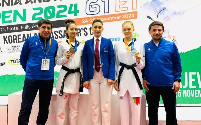 Azərbaycan taekvondoçuları Bosniya və Herseqovinada daha iki medal qazanıblar - FOTO