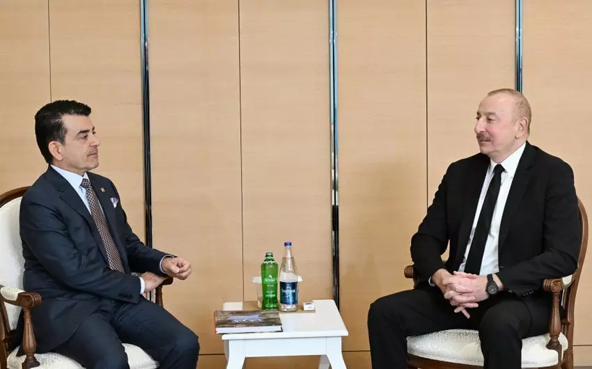 Prezident İlham Əliyev ICESCO-nun Baş direktoru ilə görüşüb -YENİLƏNİB