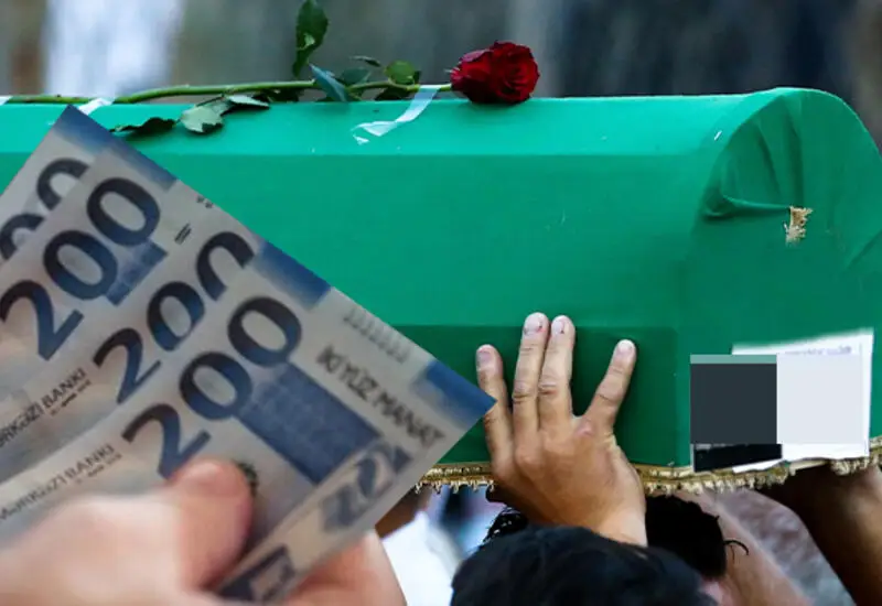 Azərbaycanda gələn il dəfn müavinəti üzrə orta məbləğ 944 manata çatacaq