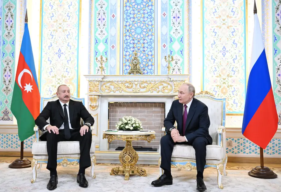 Putin Rusiya ilə Azərbaycan arasında humanitar əlaqələrin yüksək səviyyədə olduğunu qeyd edib
