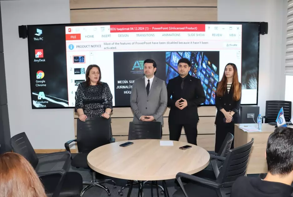 Media subyektlərinin və jurnalistlərin fəaliyyəti hüquqi müstəvidə - seminar - FOTO