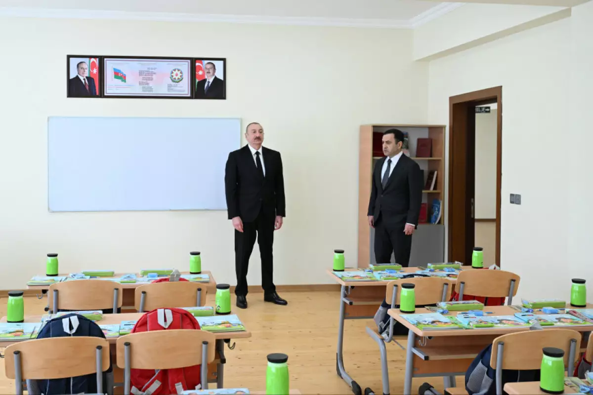 Prezident İsmayıllıda “Talıstan” liseyinin binasının açılışında iştirak edib - FOTO - YENİLƏNİB