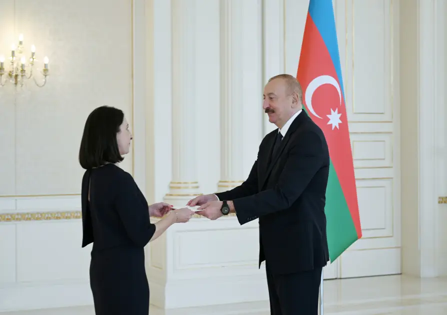 Azərbaycan Prezidenti Fransanın yeni səfirinin etimadnaməsini qəbul edib