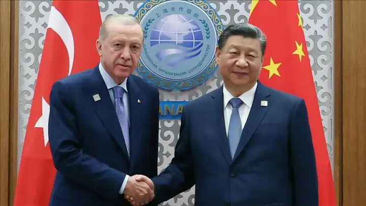 Ərdoğan Çin lideri ilə görüşüb