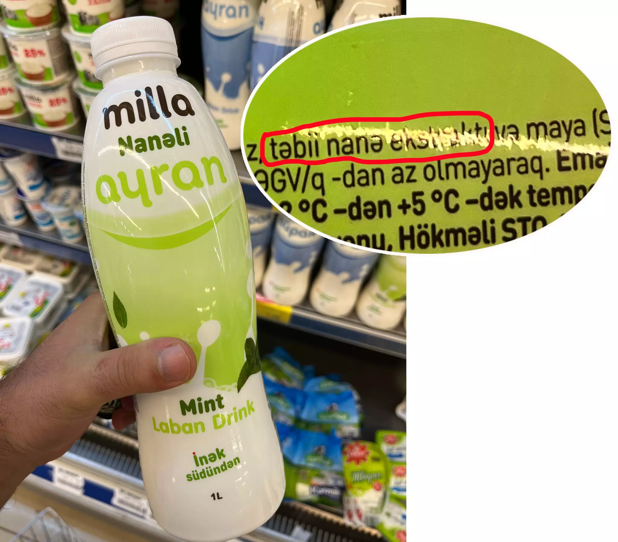 "Milla"nın "nanəli" adı ilə satdığı ayranda nanə yoxdur - İDDİA