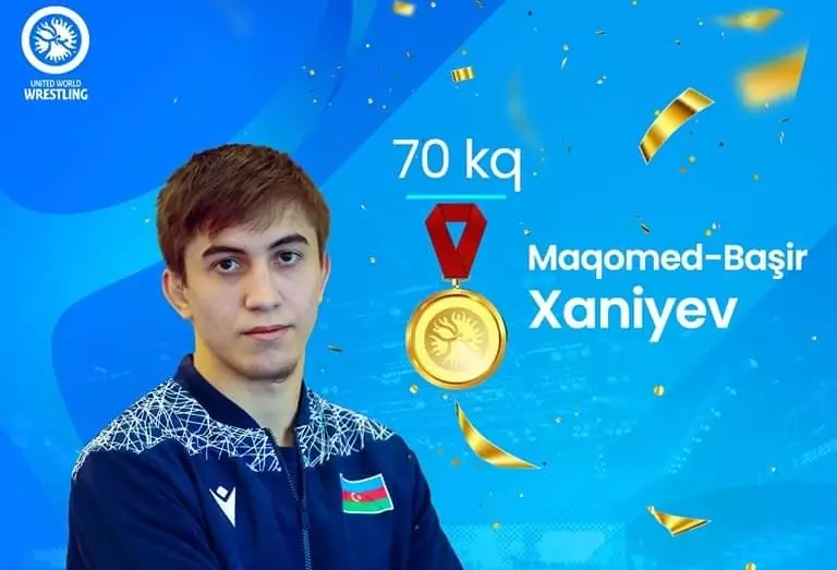 Azərbaycan güləşçisi qızıl medal qazandı