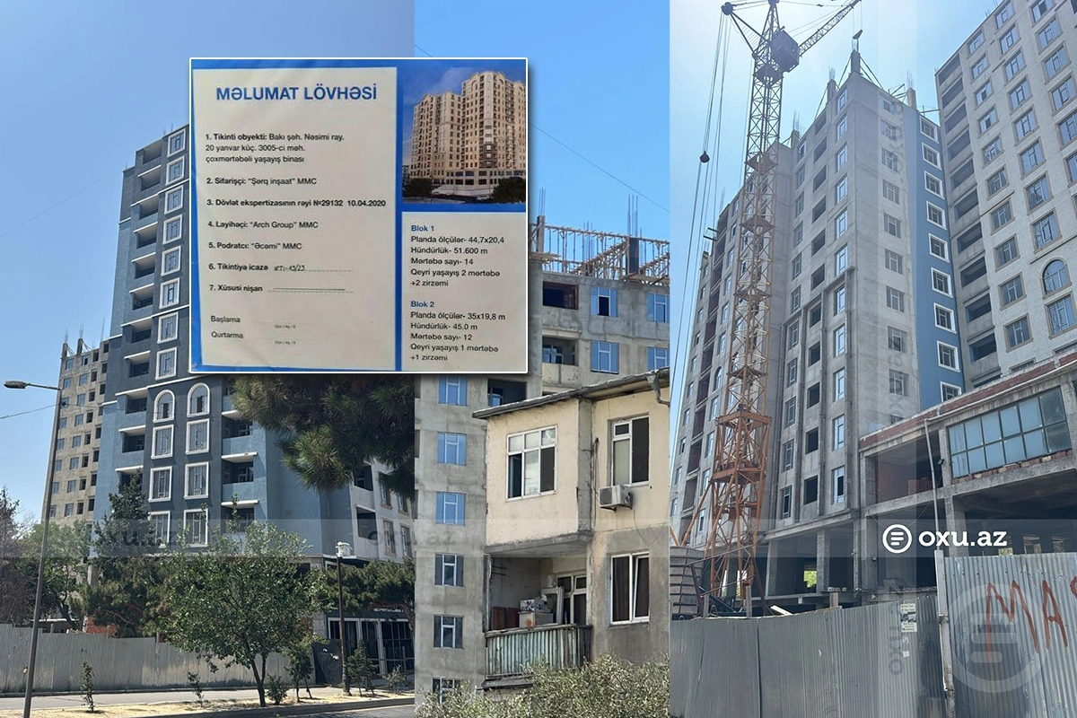 "Şərq İnşaat"ın payçıları mənzilsiz qalıblar - ŞİKAYƏT