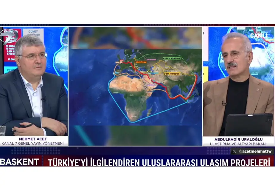 Türkiyəli nazir: TRIPP Orta Dəhlizin ötürücülük qabiliyyətini artıracaq