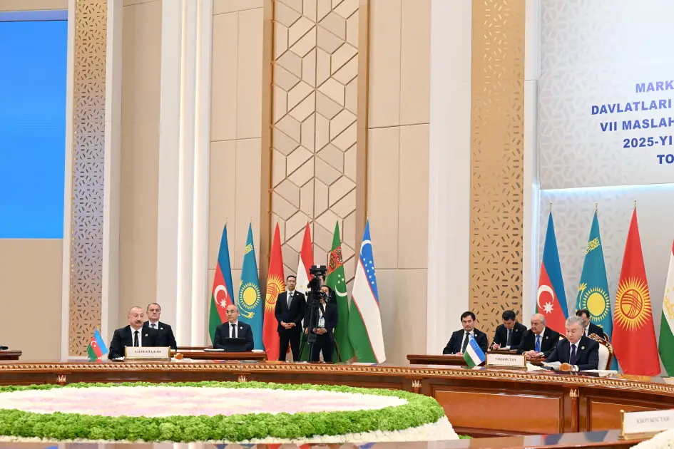 Daşkənddə Mərkəzi Asiya Dövlət Başçılarının 7-ci Məşvərət Görüşünün iclası keçirilib Prezident İlham Əliyev tədbirdə çıxış edib - FOTO - YENİLƏNİB - 3