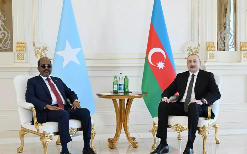 Azərbaycan və Somali prezidentlərinin təkbətək görüşü olub