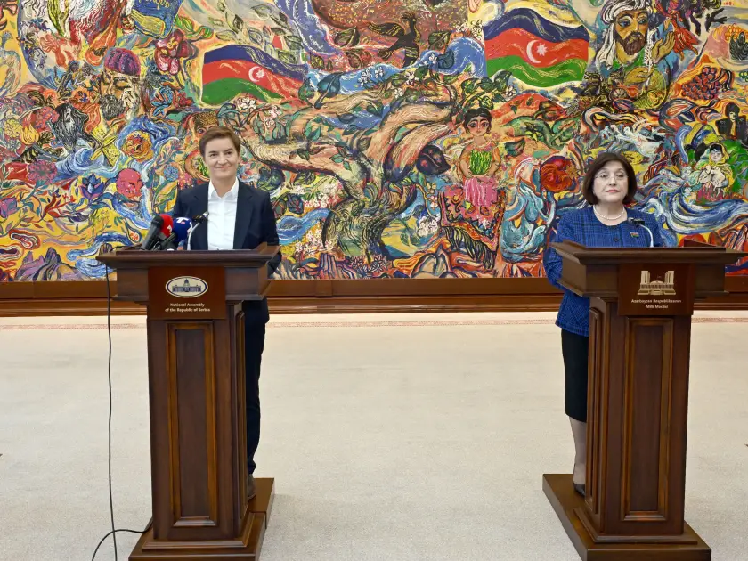 Azərbaycan və Serbiya parlament sədrləri mətbuata birgə bəyanatla çıxış ediblər