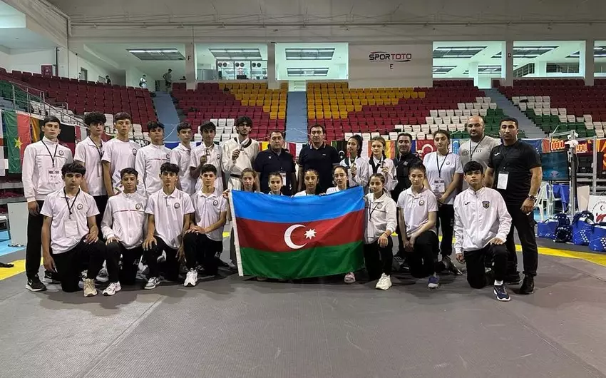 Taekvondoçularımız Ankarada daha 4 medal qazanıblar